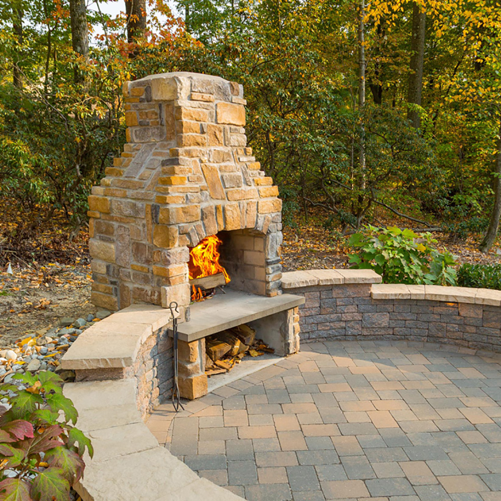 Firepit By New Castle Lawn and Landscape
